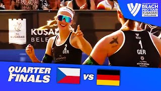 HermannovaStochlova vs IttlingerSchneider  Quarterfinal Highlights Kusadasi 2022 BeachProTour [upl. by Eelame251]