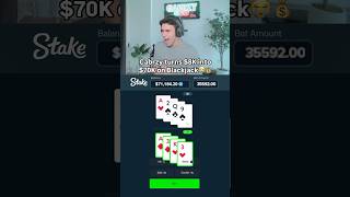 Streamer turns 8K into 70K on Blackjack🤯 casino gambling blackjack [upl. by Tsirhc]