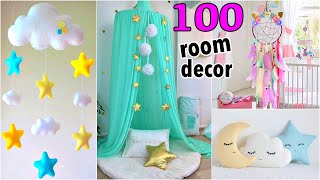 100 DIY ROOM DECOR IDEAS YOU WILL LOVE [upl. by Milson]