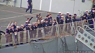 HMS Duncan returns from Gulf deployment  28th Sept 2019 [upl. by Annaek]