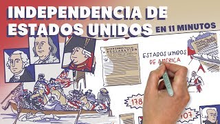 La Independencia de Estados Unidos en 11 minutos [upl. by Cowles]