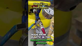 Natural Gas that Burns well made from Plastic Waste science education fyp foryoupage viral [upl. by Lebanna]