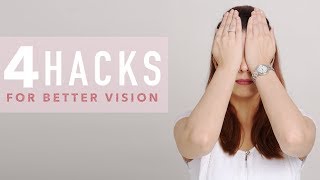 4 Exercises For Better Vision  Eye Yoga [upl. by Imaon771]