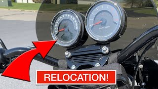 HD Softail Low Rider S FXLRS Gauge Relocation INSTALL [upl. by Sirod552]