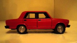 ►Модельки 143 ВАЗ2105 «Жигули»  VAZ 2105 LADA RIVA Scale Model 143  Made in USSR VIDEO HD [upl. by Rehpotsirh277]