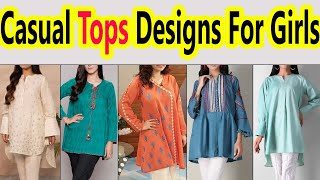 Casual Tops Designs For GirlsShort Frock Designs For GirlsLadies Shirt Designs [upl. by Aziaf]