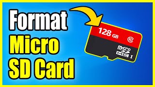 How to Format Micro SD Card on Windows 10 PC Fast Method [upl. by Nelleeus]