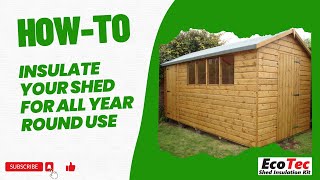 How to insulate your Garden Shed in 30 minutes with the EcoTec Reflective Insulation [upl. by Koy]