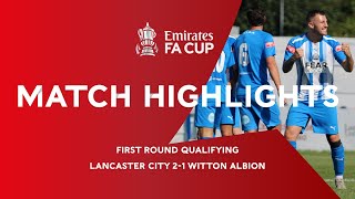 Match Highlights  Lancaster City vs Witton Albion [upl. by Evey383]