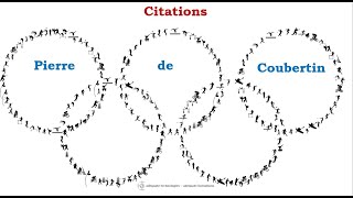 Citations Pierre de Coubertin  Paris 2024 [upl. by Pepita]