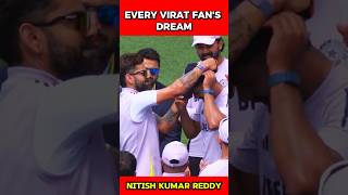 Nitish Reddys Journey From Asking For Photos To Playing With Virat Kohli shorts [upl. by Sihunn92]