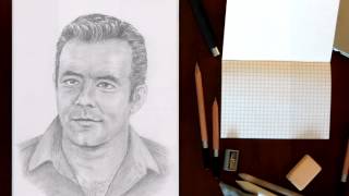 quotIf I Were a Painterquot  My drawings of Pernell Roberts Adam Cartwright [upl. by Ennairod]