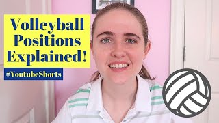 Positions in Volleyball Explained shorts [upl. by Modnar]