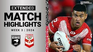 Pacific Championships 2024  Kiwis v Tonga XIII  Extended Match Highlights [upl. by Eigram844]