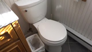 TOILET LEAKING WATER OWNER GLUED PART BACK ON FOR NOW [upl. by Asinet321]