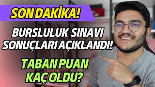 Bursluluk Sınavı Sonuçları Açıklandı [upl. by Neetsuj493]