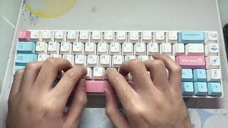 Tester68CIY68  KTT Wine Red  Milk Cover keycap [upl. by Hgielra]