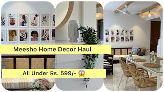 Latest Meesho Home Decor Haul Starting Rs 112😱 Affordable amp Beautiful Livingroom Makeover Ideas [upl. by Poland930]