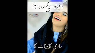 Ya Ali Tere Tukro Pe Palte  Naina Shabir  Noman Shabir  Honey Brothers shiastatus shorts [upl. by Ahsenav]