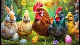 Catch cute chickens colorful chickens rainbow chickens rabbits cute cats ducks guinea pigs [upl. by Onil]