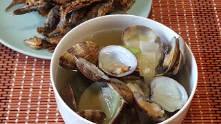 How to cook Clam Soup Recipe  Venusmucheln Suppe  Clam Soup Filipino Style [upl. by Nywde]