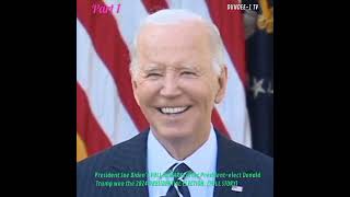 Joe Bidens FULL REMARKS after Presidentelect Donald Trump won the 2024 ELECTION PART 1 [upl. by Haden]