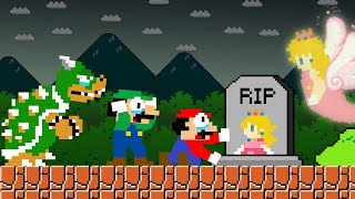 Mario and Team Mario RIP Peach Sorry PrincessPlease Comeback  Game Animation [upl. by Ignacia]