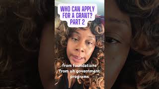 Who can apply for a grant Part 2 [upl. by Melbourne917]