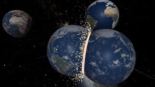 Multiverse Earths Collide with Earth  Universe Sandbox [upl. by Gabie491]