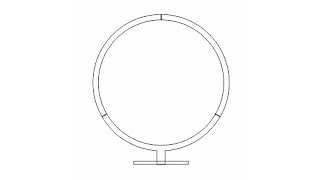 Assemble Hoop Stand  wedding centerpiece  cake stand  not hula hoop  not dollar tree [upl. by Neyuq]