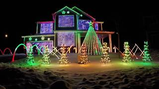 Trista Lights 2016 Christmas Light Show  Featured on ABCs The Great Christmas Light Fight [upl. by Elpmet]