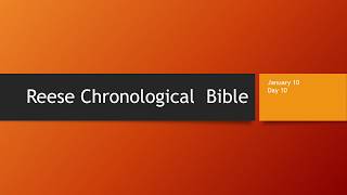 Day 10 or January 10th  Dramatized Chronological Daily Bible Reading [upl. by Ahsilahk]