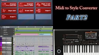 Korg Pa4xMidi to Style Converter Part 2 Harmonic Structure [upl. by Pena]