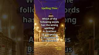 Spelling Time 535 spelling englishlearning englishvocabulary questions quiz [upl. by Partan]