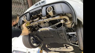 Porsche 718 Spyder JCR vs OEM exhaust comparison [upl. by Agnes586]