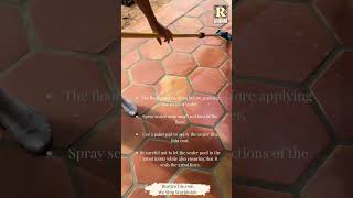 How to Apply Sealer to Terracotta Tile Floors from Rustico Tile  Topcoat Sealer for Saltillo Tiles [upl. by Kentiggerma]