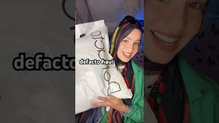 DEFACTO HAUL 📦 كود الخصم  itsfarah ♥️ defacto haul اكسبلور [upl. by Nairrot]