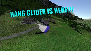 GLIDER SIM UPDATE  FIRST HANG GLIDER [upl. by Dreda875]