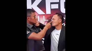 buakaw vs saenchai staredown [upl. by Bakerman]