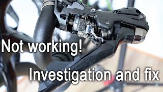 Shimano Ultegra shifter investigation and fix  couldnt change gear [upl. by Guillema555]