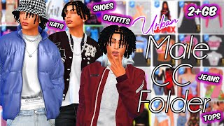 URBAN MALE CC FOLDER  206 GB   The Sims 4 [upl. by Bernardine]