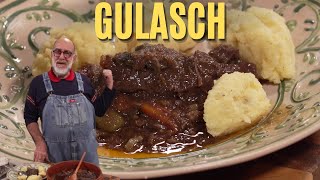 GULASCH con Purè FINTO  Le ricette di Giorgione [upl. by Lemej831]