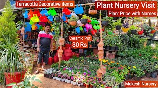 Plant Nursery Visit  Cheapest Plant Nursery  Plant Price with Names  Mukesh Nursery [upl. by Valda]