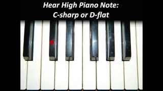 Hear Piano Note  High C Sharp or D Flat [upl. by Ietta]