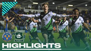 Highlights  Shrewsbury Town 12 Plymouth Argyle [upl. by Enerak]