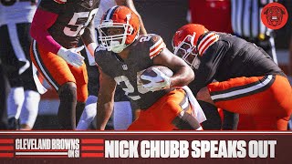 Cleveland Browns Running Back Nick Chubb Speaks Out on the Fans and On His Performance [upl. by Kinsman]