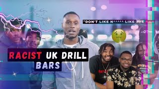 AMERICANS REACT TO UK DRILL RACIST BARS [upl. by Cumings]