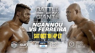 NGANNOU vs FERREIRA in the BATTLE OF THE GIANTS HEAVYWEIGHT CHAMPIONSHIP TITLE  PROMO VIDEO [upl. by Taffy]