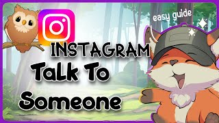 How to Talk to Someone on Instagram  Guide Glimpse [upl. by Llerod343]