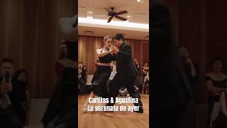 Carlitos y Agustina La Serenata de Ayer Argentine tango performance vals アルゼンチンタンゴ パフォーマンスshorts [upl. by Ieppet]